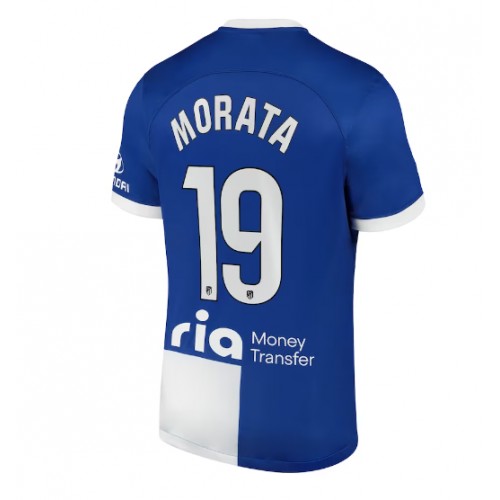 Pánský Fotbalový dres Atletico Madrid Alvaro Morata #19 2023-24 Venkovní Krátký Rukáv